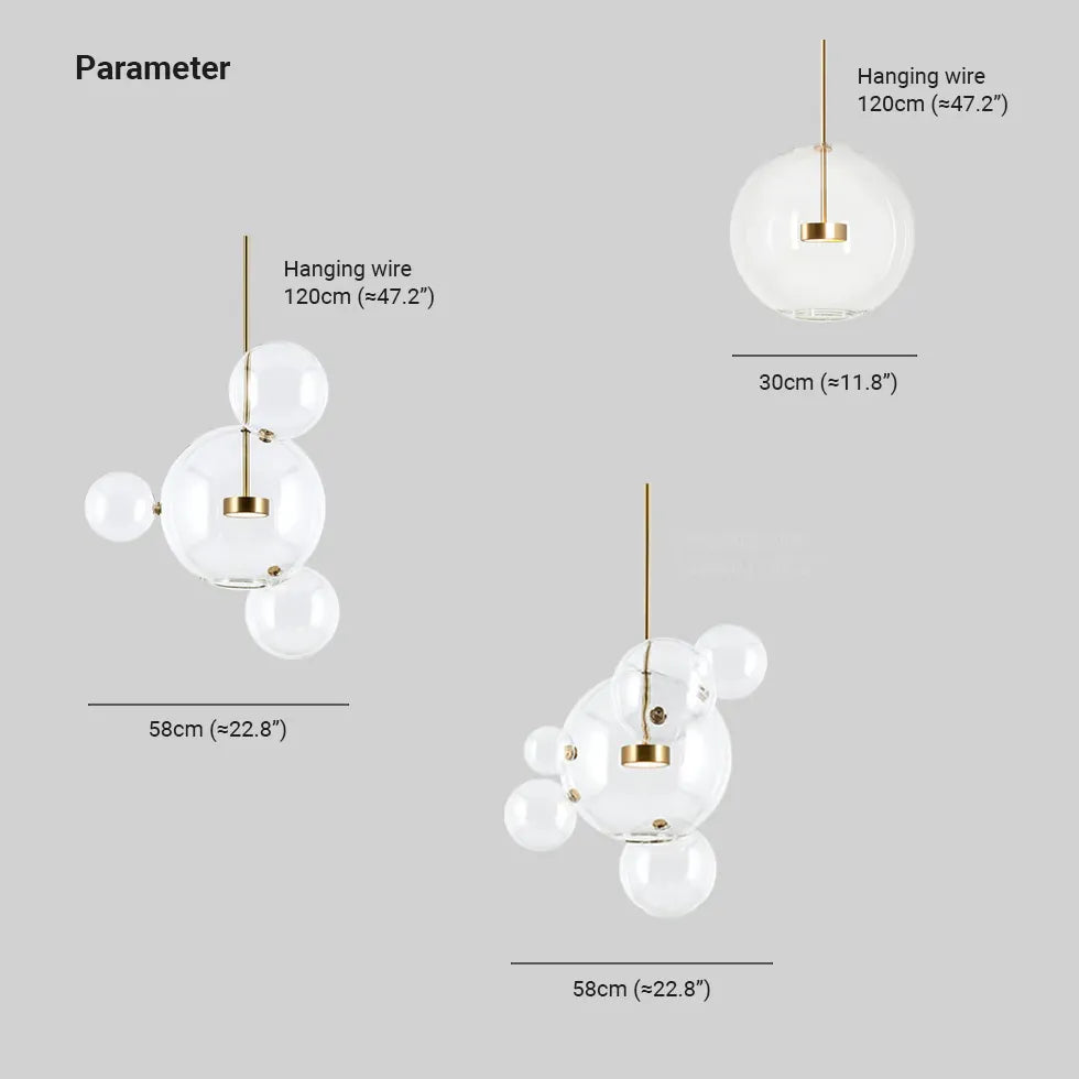 Lampadario Cucina Vetro Design Elegante Trasparente - clowasit.com
