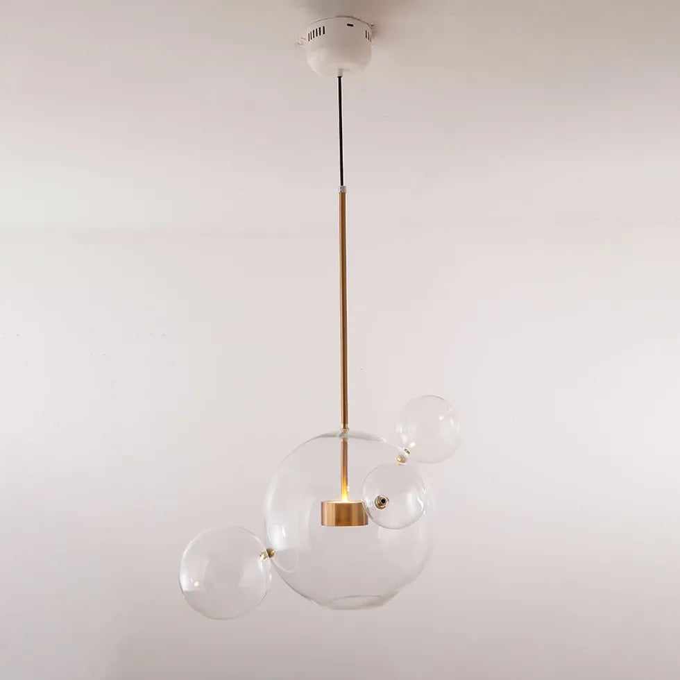 Lampadario Cucina Vetro Design Elegante Trasparente - clowasit.com
