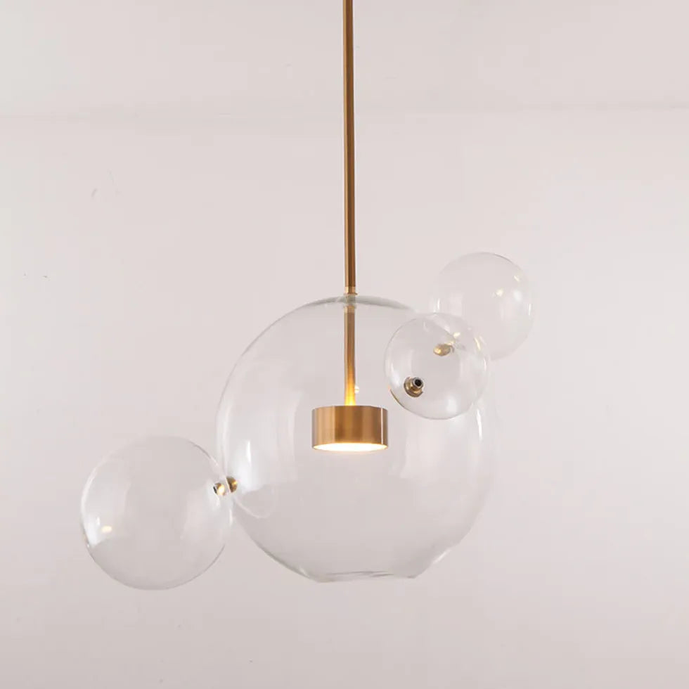 Lampadario Cucina Vetro Design Elegante Trasparente - clowasit.com