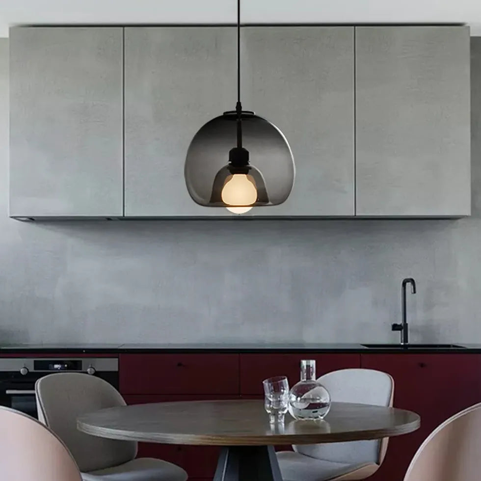 Lampadario Moderno Sfere in Vetro Trasparente Eleganza - clowasit.com