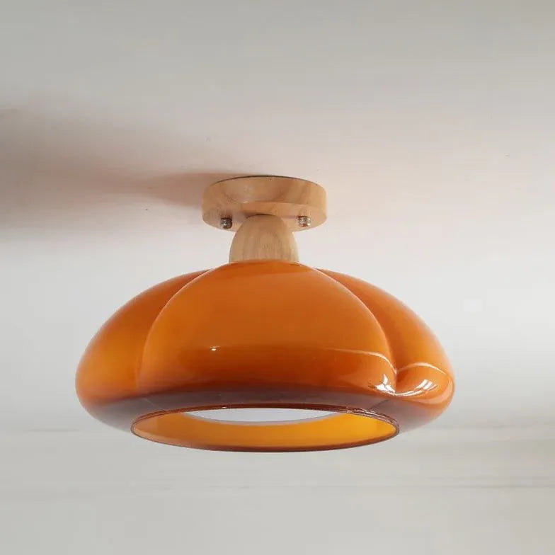 Lampadari eleganti soggiorno In Vetro Arancione - clowasit.com