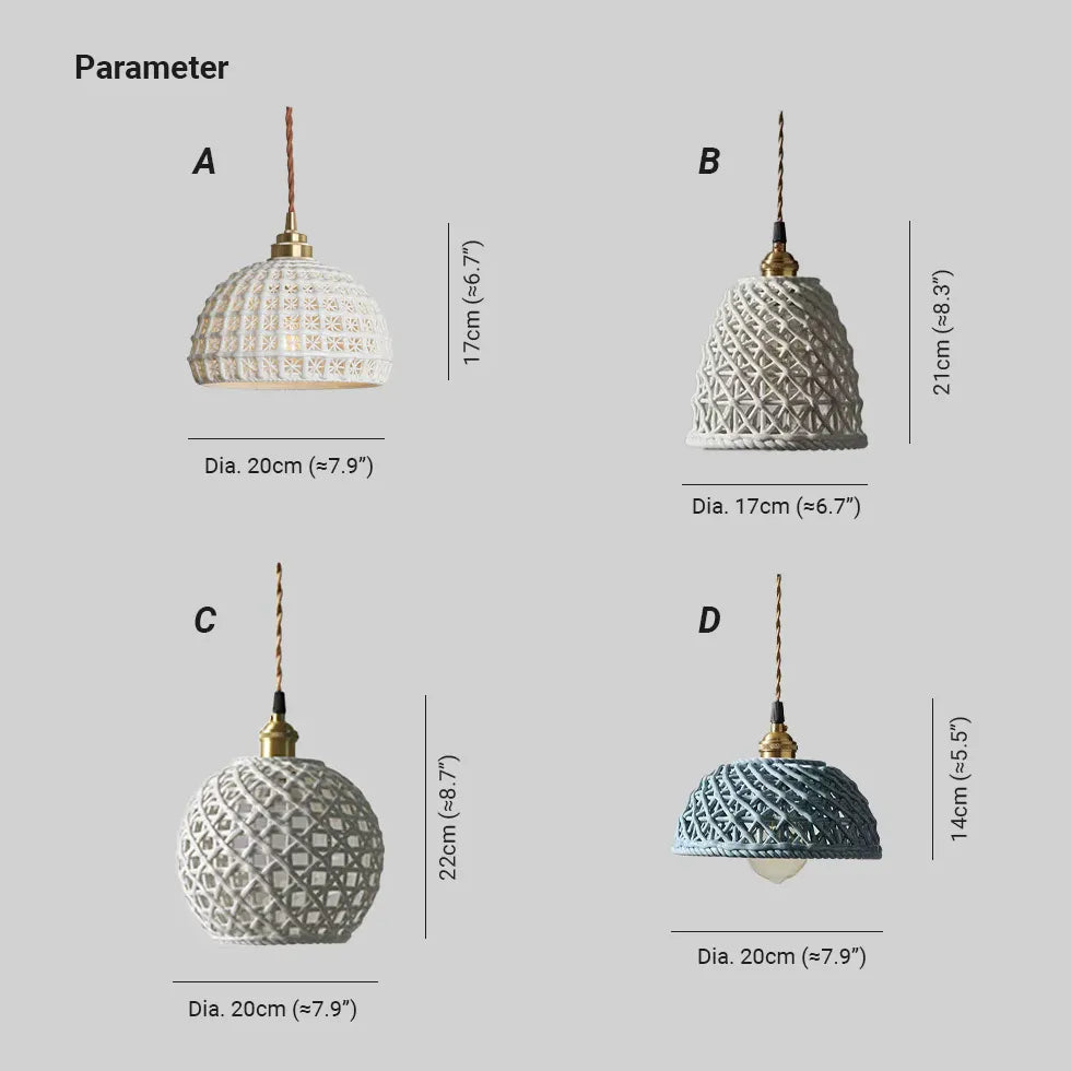 Lampadario in ceramica vintage stile elegante - clowasit.com