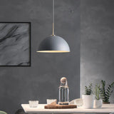 Lampada a sospensione nera semisferica elegante - clowasit.com