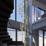 Lampadari di cristalli Elegante dorato forma goccia - clowasit.com