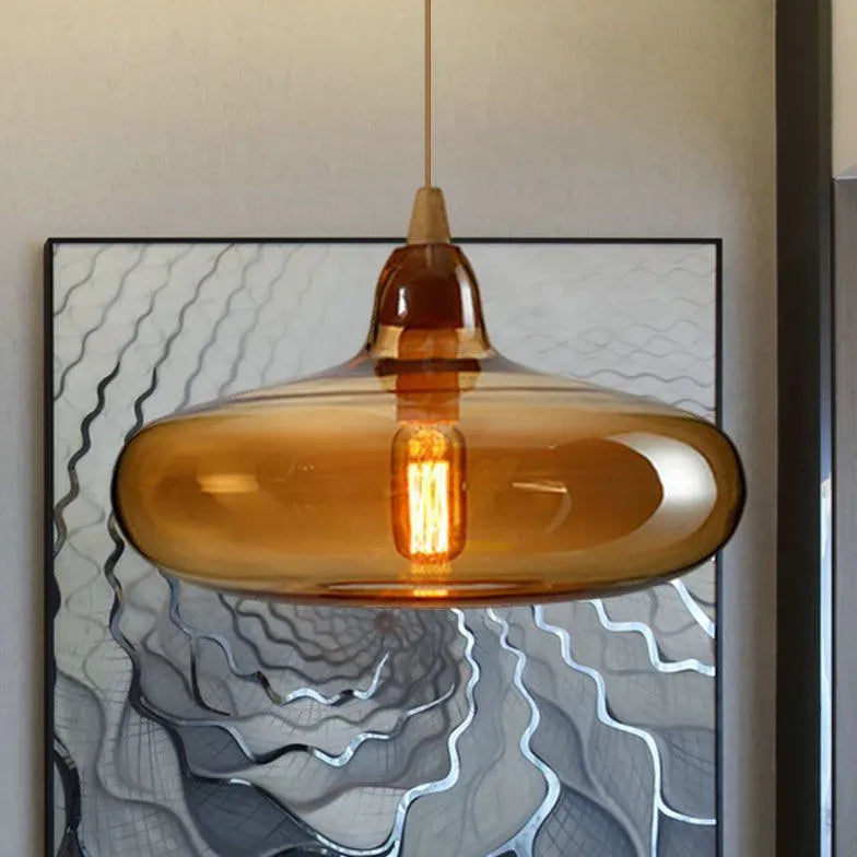 Lampadario Vetro Bianco Latte Moderno Design Elegante - clowasit.com