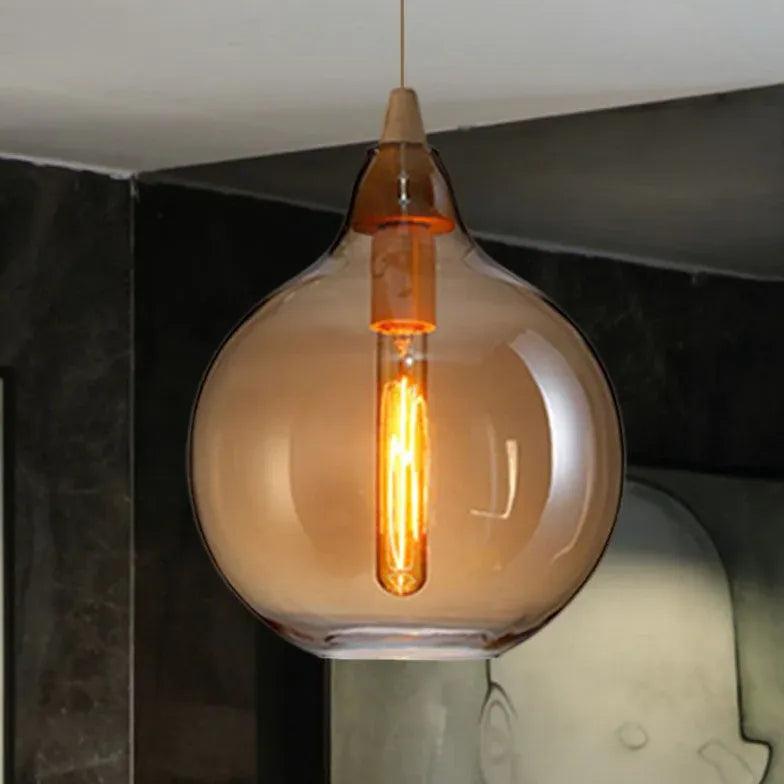Lampadario Vetro Bianco Latte Moderno Design Elegante - clowasit.com