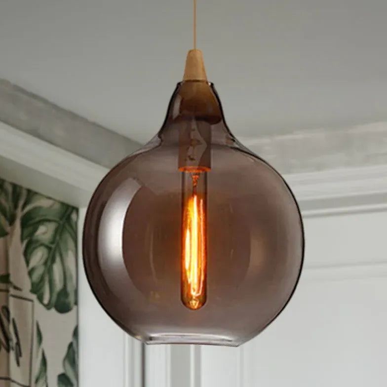Lampadario Vetro Bianco Latte Moderno Design Elegante - clowasit.com