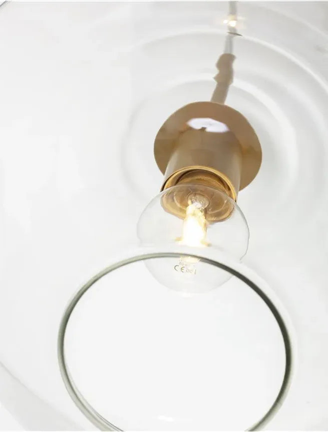 Lampadario Industriale Vetro Design Elegante e Moderno - clowasit.com
