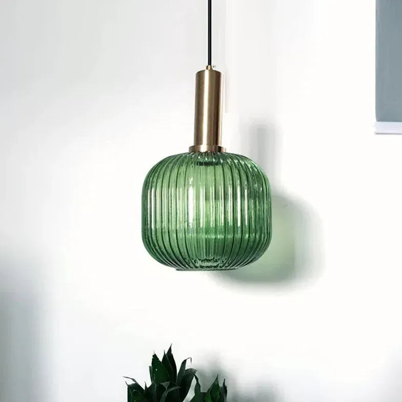 Lampadario a Sfera di Vetro Verde - clowasit.com