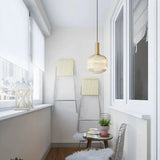 Lampadario a Sfera di Vetro Verde - clowasit.com