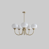 Lampadari in vetro bianco Stile semplice - clowasit.com