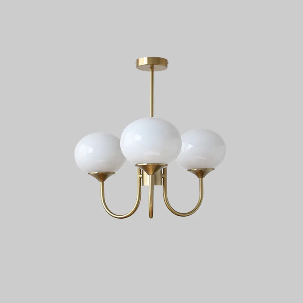 Lampadari in vetro bianco Stile semplice - clowasit.com