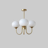Lampadari in vetro bianco Stile semplice - clowasit.com