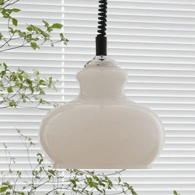 Lampadari moderni verdi forma caraffa in vetro - clowasit.com