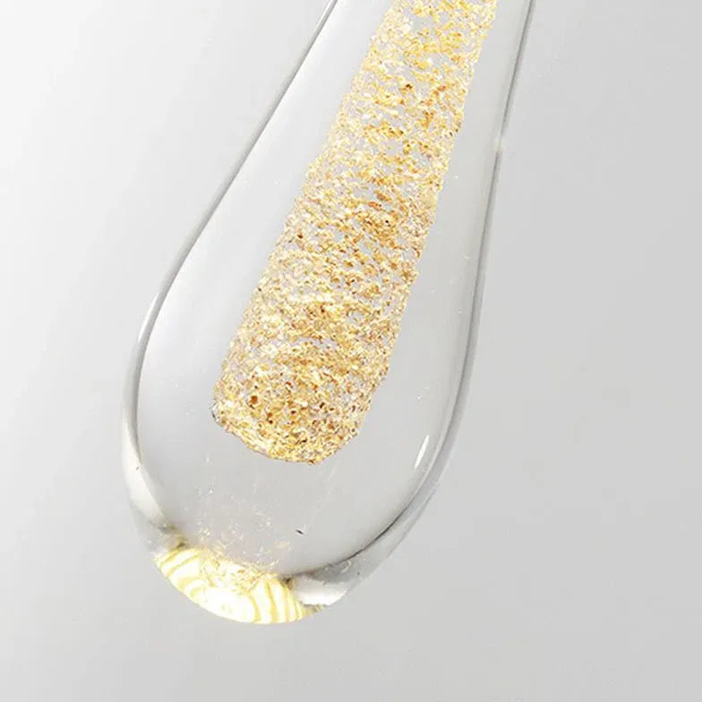 Lampadari led cucina dorati lineari goccia d'acqua - clowasit.com