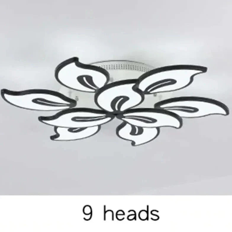 Lampadario Elegante Salotto Fiori Bianchi Decorazioni Raffinate - clowasit.com