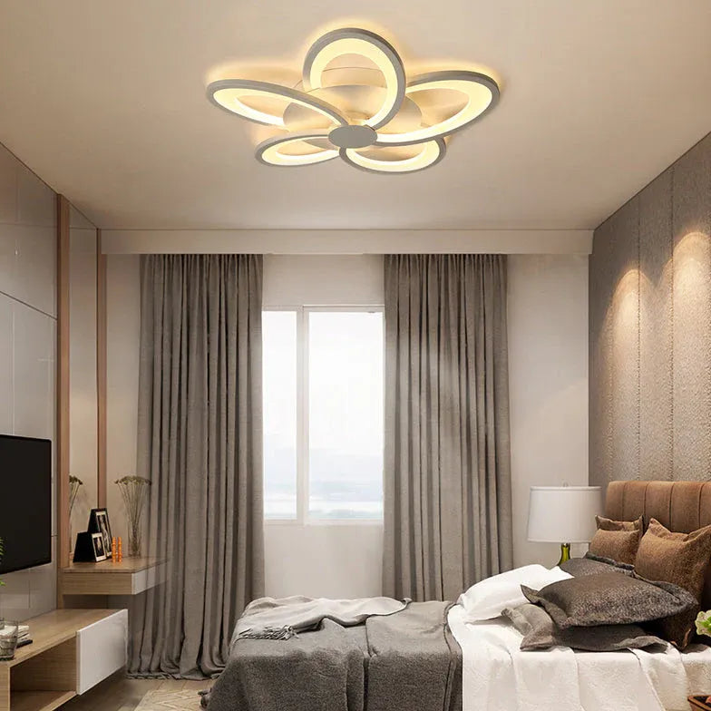 Lampadari eleganti camera da letto Fiori Bianchi - clowasit.com