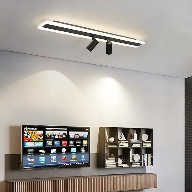 Plafoniera Led Lineare Soffitto Stile Moderno Soggiorno - clowasit.com
