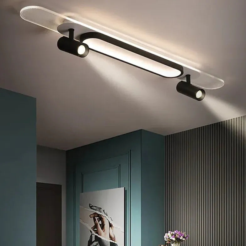 Plafoniere led moderne soffitto Design Nero Regolabile - clowasit.com