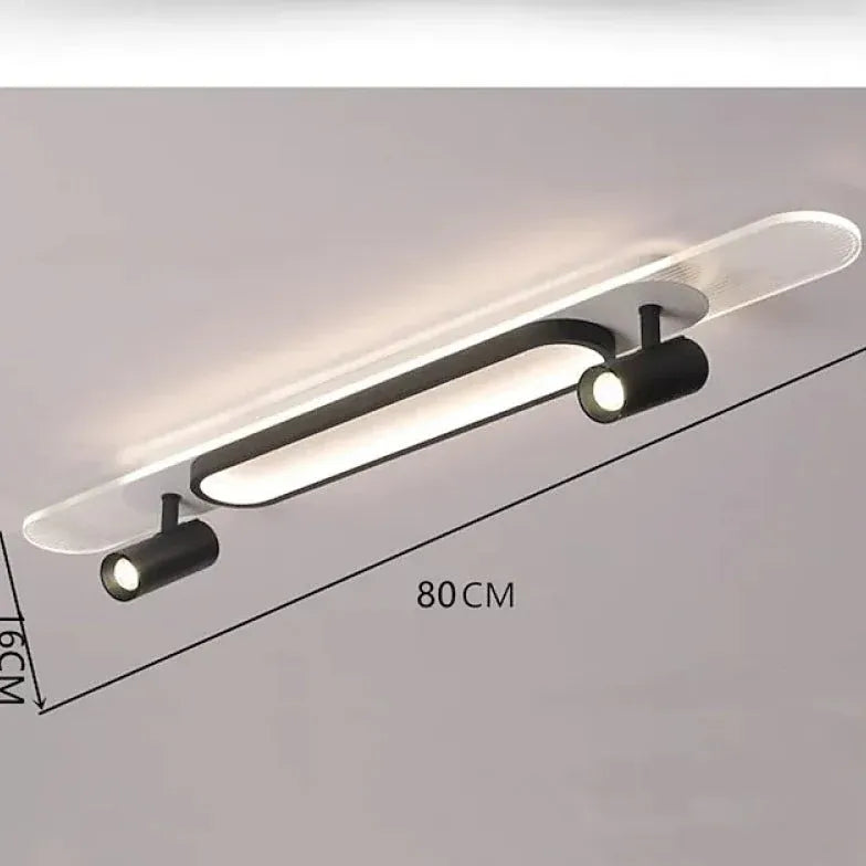 Plafoniere led moderne soffitto Design Nero Regolabile - clowasit.com