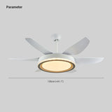 Pala Ventilatore Con Luce Elegante Moderno Bianco - clowasit.com