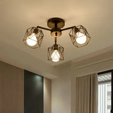 Lampada a sospensione industrial Design Geometrico Metallico - clowasit.com