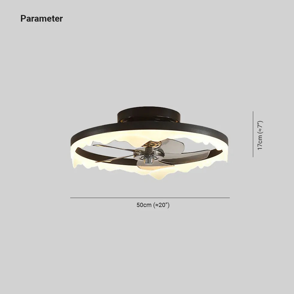 Lampada Ventilatore a Soffitto Forma Irregolare - clowasit.com