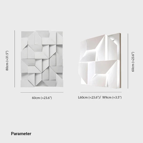 Applique da parete per ufficio pannelli geometrici - clowasit.com