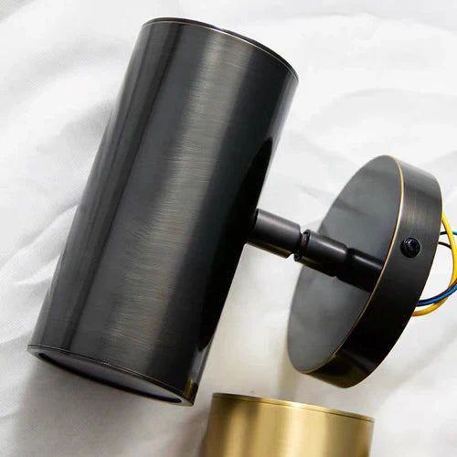 Faretti da salotto LED cilindro dorato - clowasit.com
