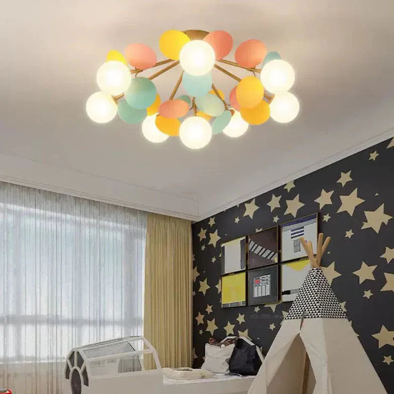 Sospensione Lampadari a Multi Sfera Creativa Macaron - clowasit.com