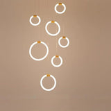 Lampadari Dorati Moderni con Design Elegante LED - clowasit.com