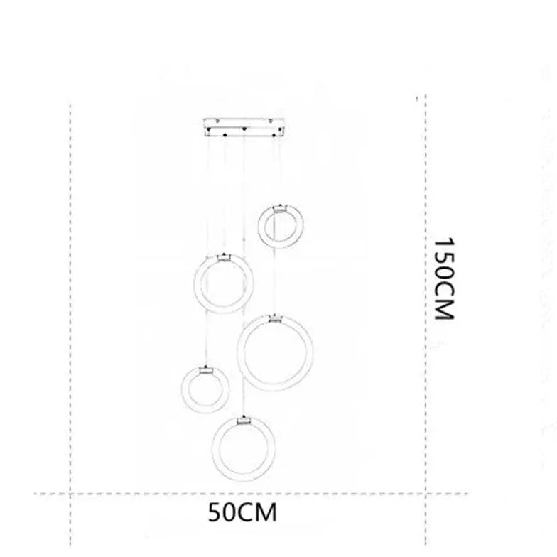 Lampadari Dorati Moderni con Design Elegante LED - clowasit.com