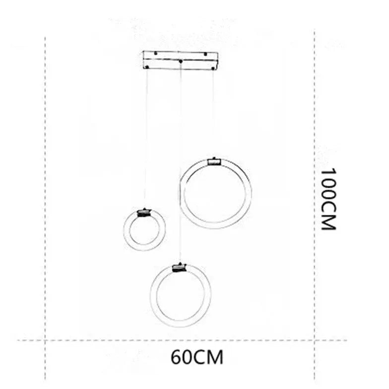 Lampadari Dorati Moderni con Design Elegante LED - clowasit.com