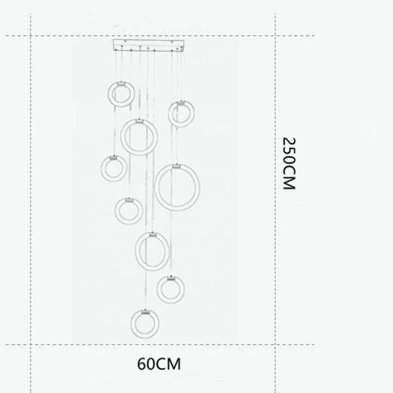 Lampadari Dorati Moderni con Design Elegante LED - clowasit.com