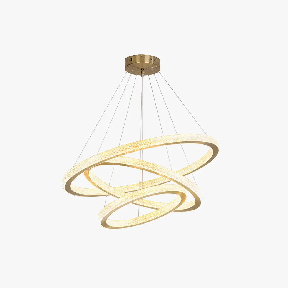 Lampadario Cristallo Dorato Eleganza Contemporanea di Lusso - clowasit.com