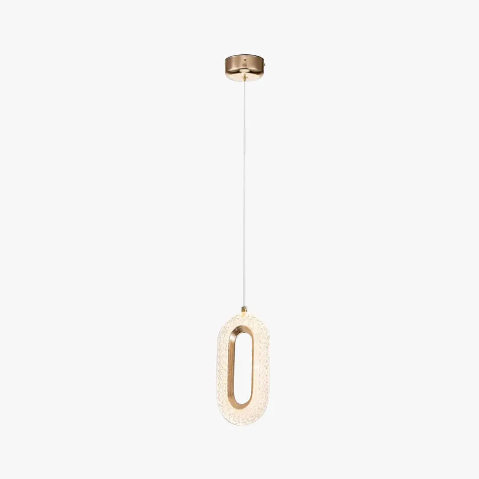 Lampadario con gocce di cristallo moderno Design elegante - clowasit.com