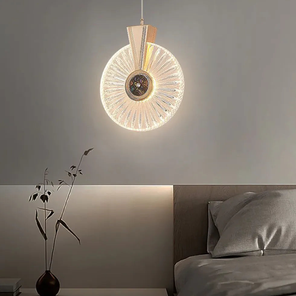 Lampadario con gocce di cristallo moderno Design elegante - clowasit.com