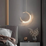 Lampadario con gocce di cristallo moderno Design elegante - clowasit.com