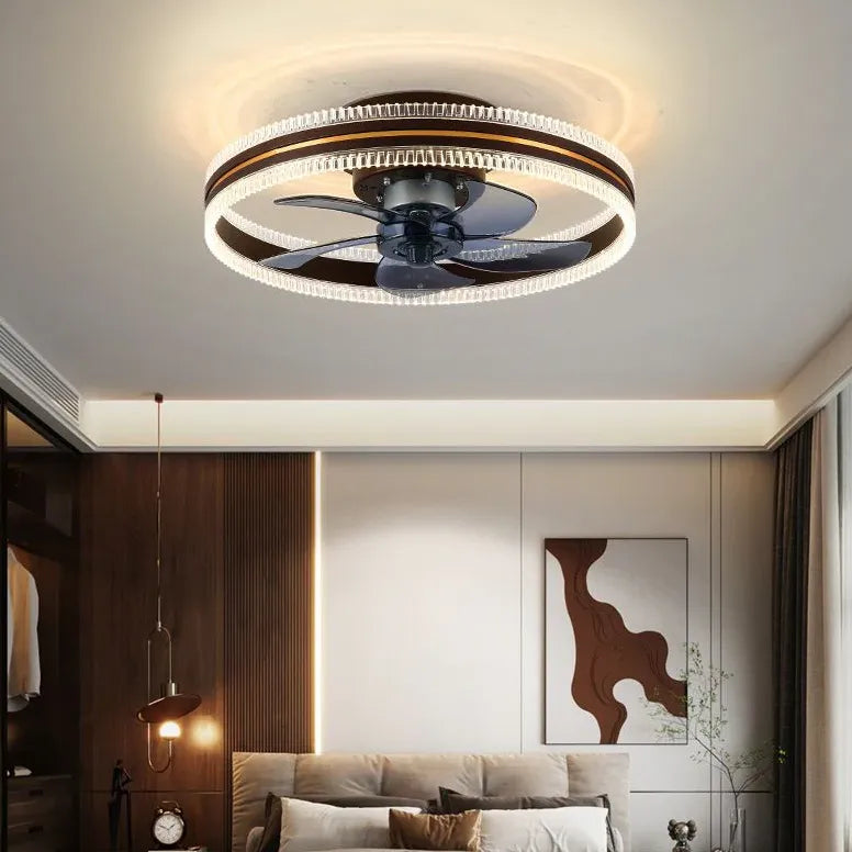 Lampadario ventilatore a soffitto Stile Rotondo - clowasit.com