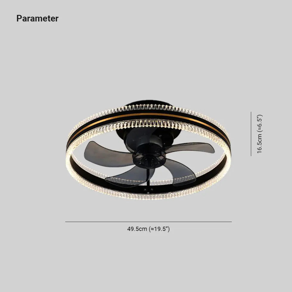 Lampadario ventilatore a soffitto Stile Rotondo - clowasit.com