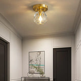 Lampadario moderno dorato Illumina il Corridoio LED - clowasit.com