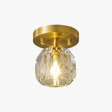 Lampadario moderno dorato Illumina il Corridoio LED - clowasit.com