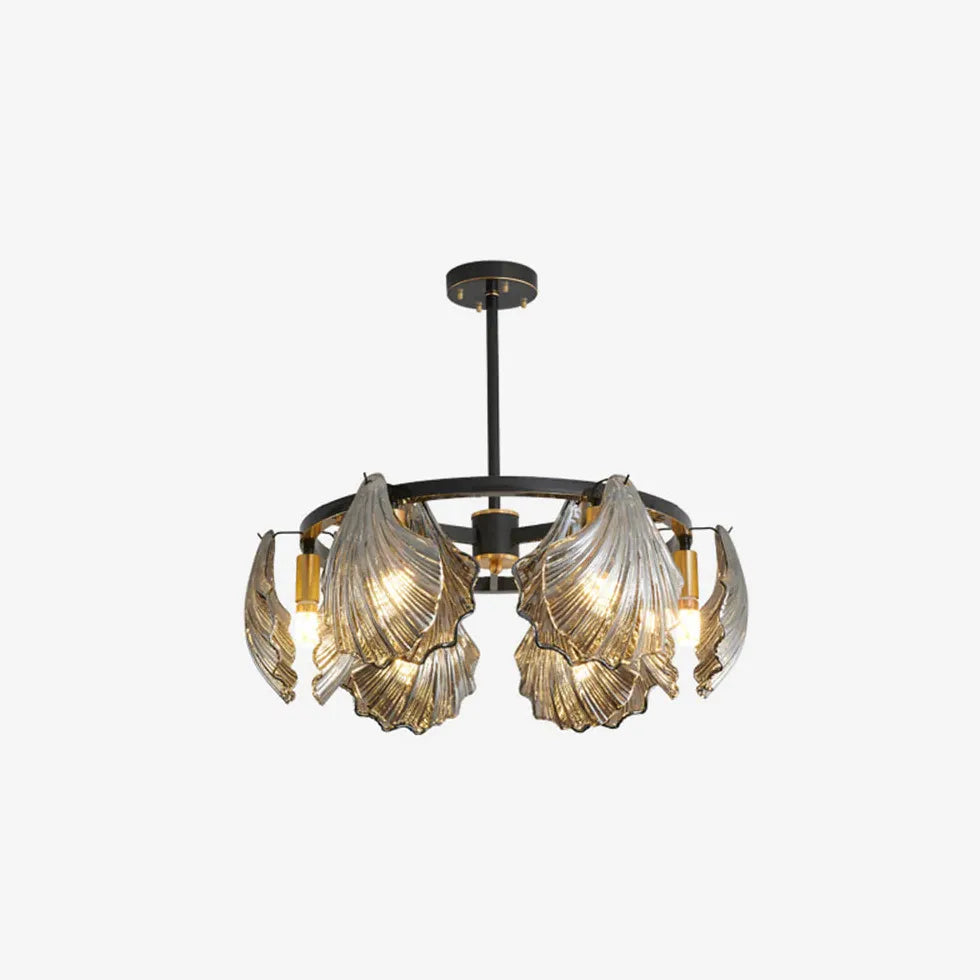 Lampadari moderni design soggiorno lusso dorato vetro - clowasit.com