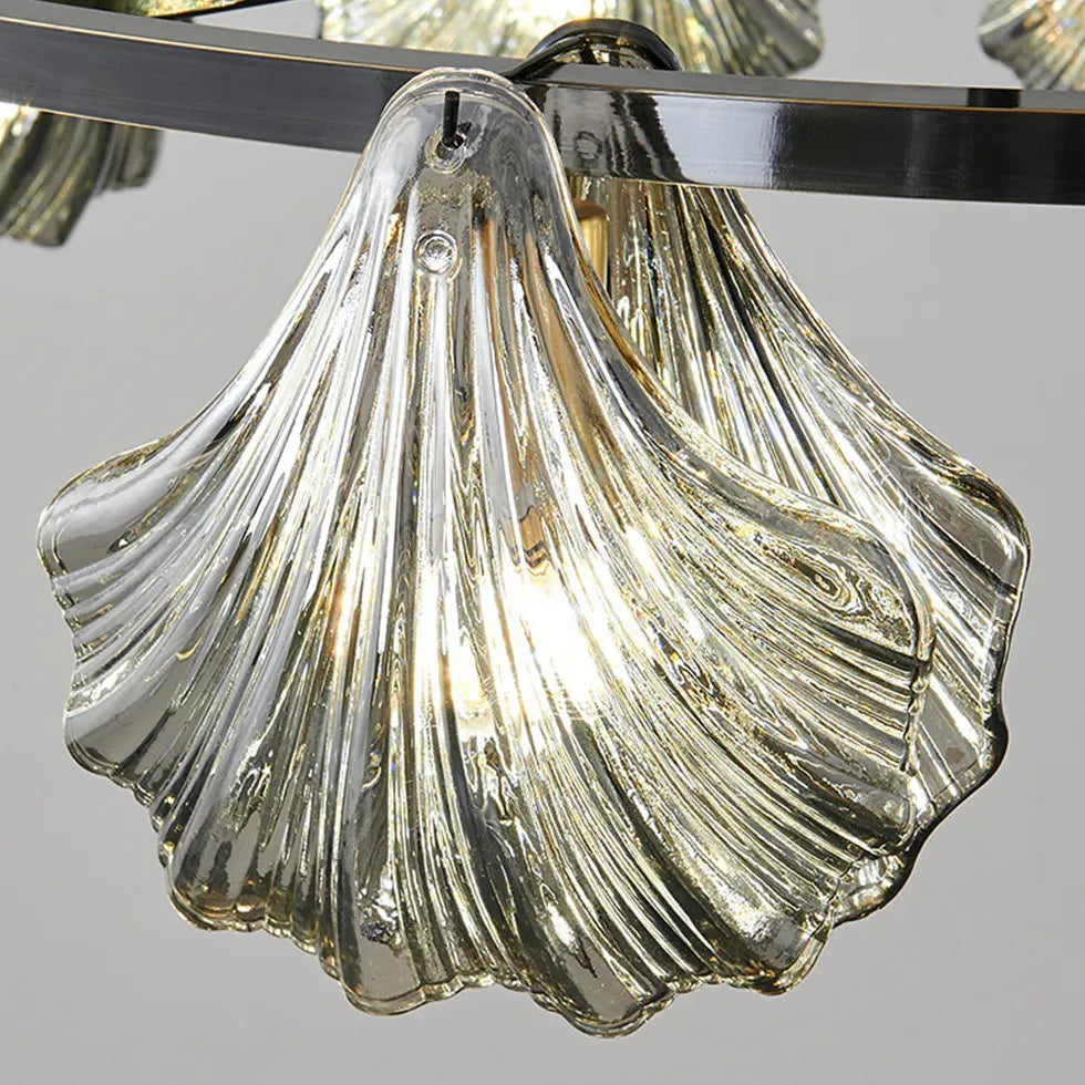 Lampadari moderni design soggiorno lusso dorato vetro - clowasit.com