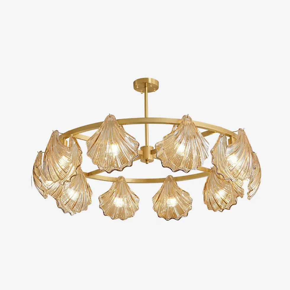 Lampadari moderni design soggiorno lusso dorato vetro - clowasit.com
