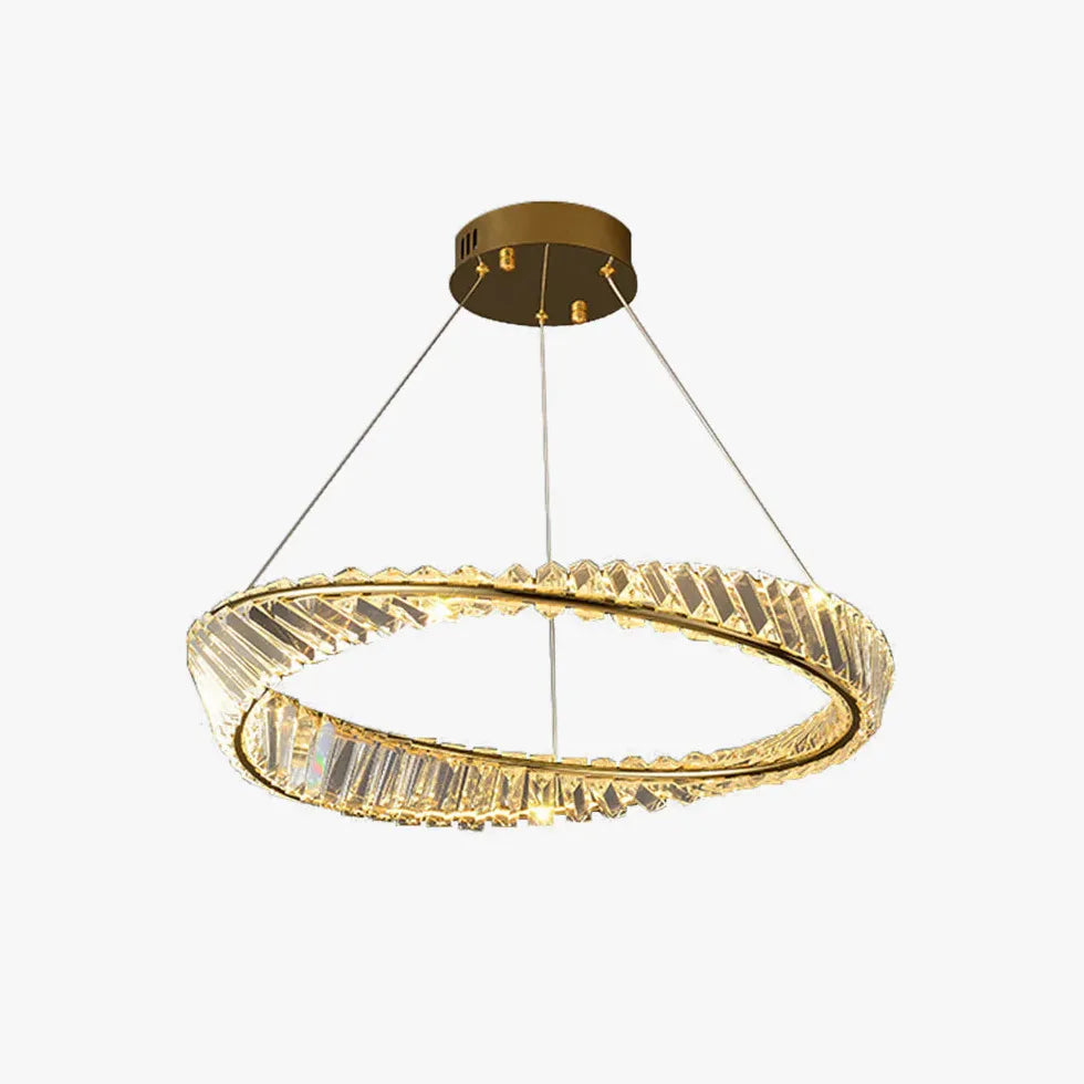 Lampadario Cristalli Pendenti Moderno Stile Ondulato - clowasit.com