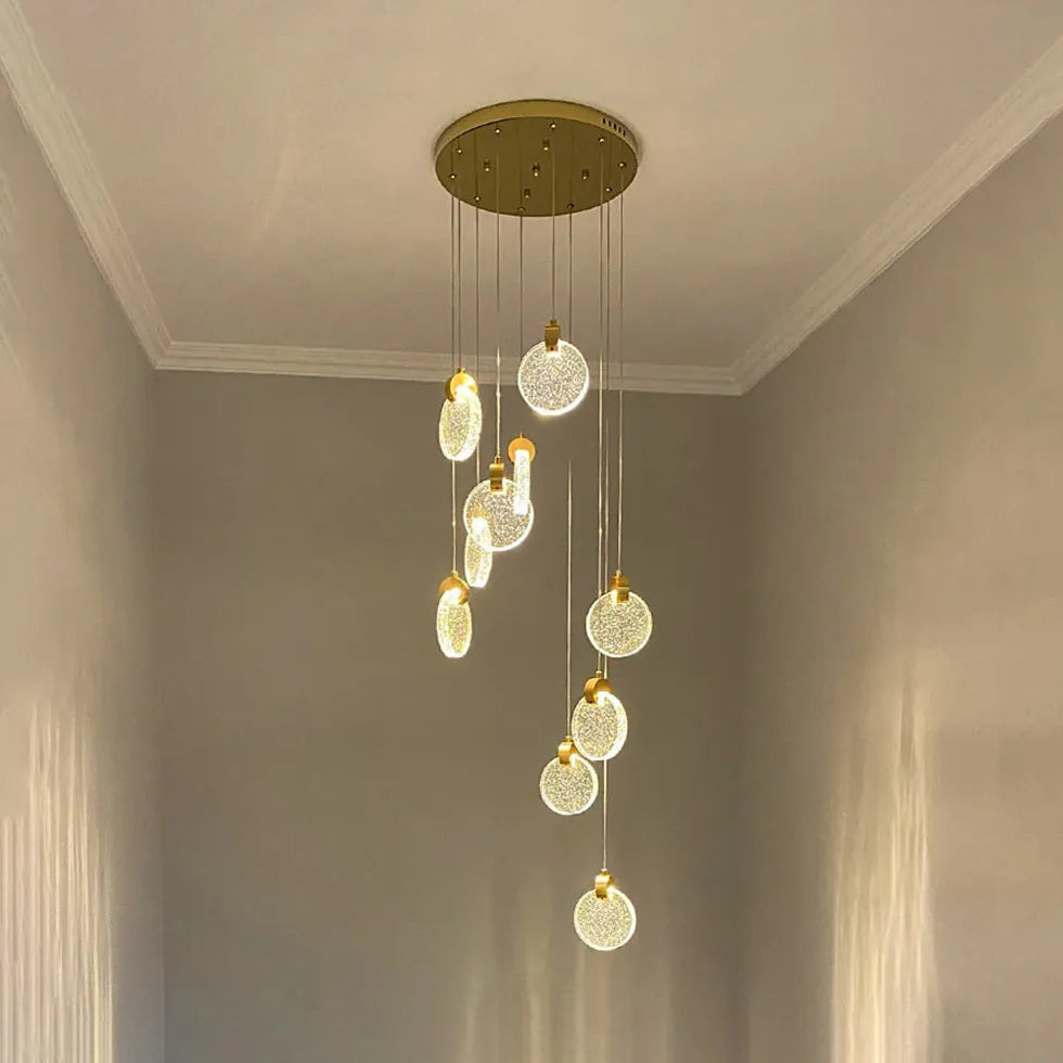 Lampadari cristallo moderno per arredamento elegante oro - clowasit.com