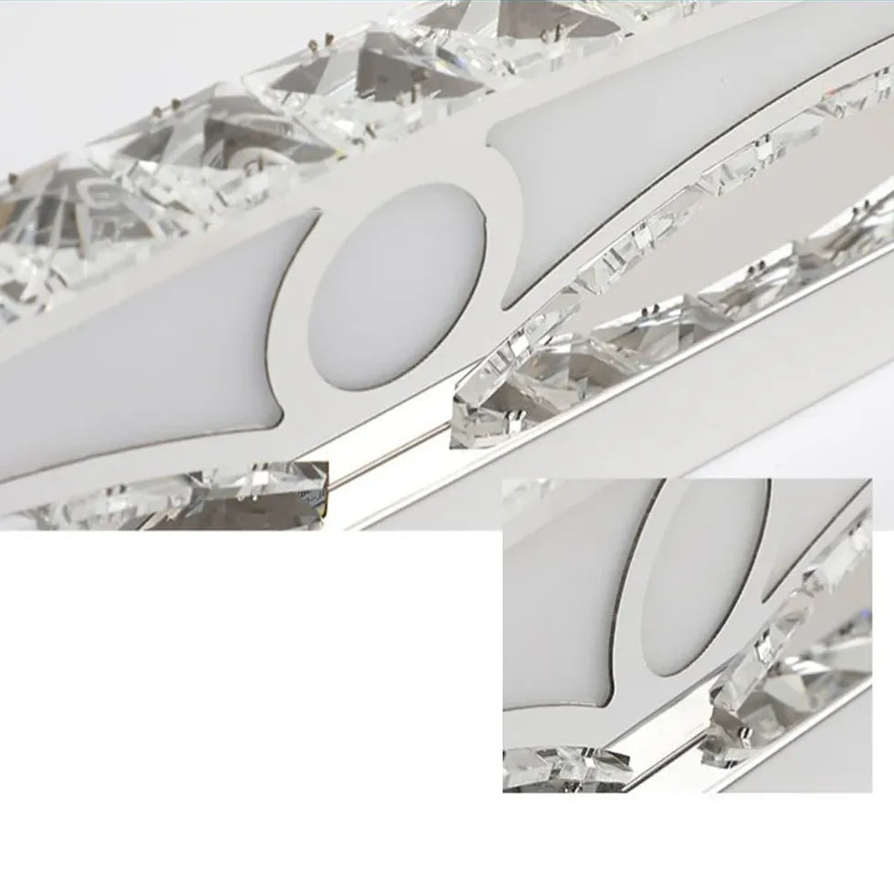 Applique cristallo moderne per bagno argentato - clowasit.com
