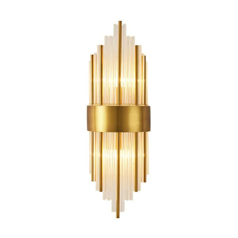 Lampadari pendenti cristallo in camera dorata - clowasit.com