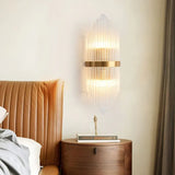 Lampadari pendenti cristallo in camera dorata - clowasit.com